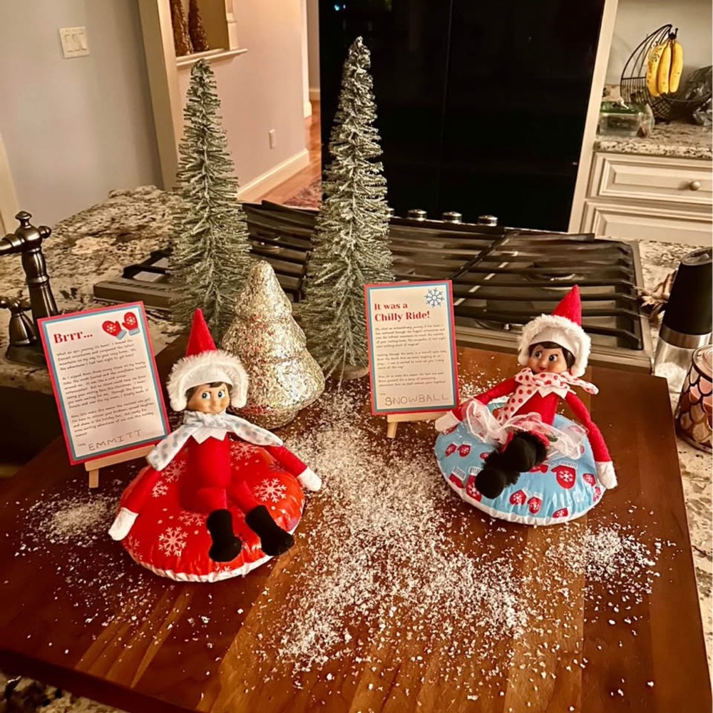 Elf on the Shelf days & props is coded for each day leading up to Christmas.